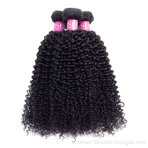 Wholesale Brazilian Virgin Human Hair Kinky Curly Bundles Double Weft 100% Virgin Cuticle Aligned Hair